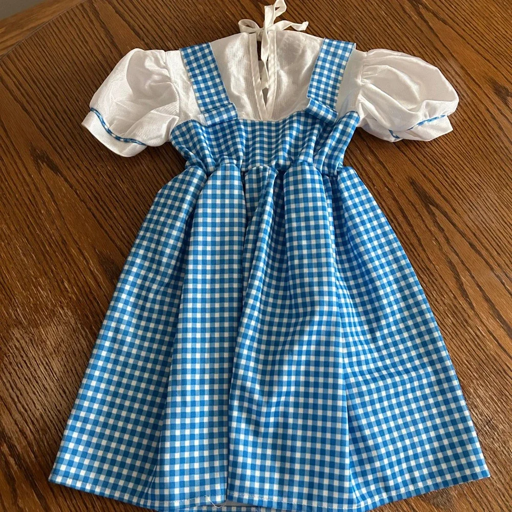 Wizard of Oz Dorothy Dress Costume, Blue Gingham‎ Girls Halloween, Small - Picture 5 of 8